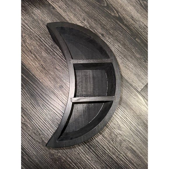 Moon Wall Organizer Storage Shelves for Photos, Rustic, Space Room - Picture 2 of 5